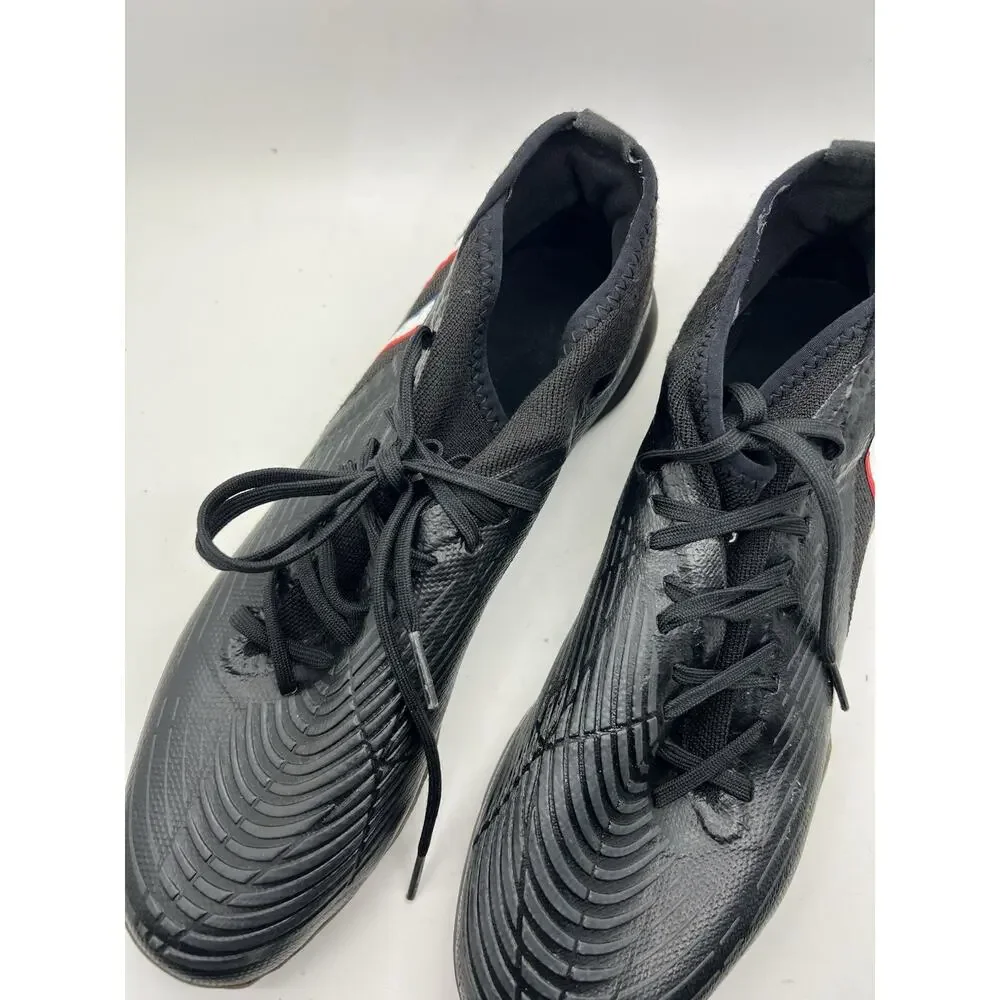 Adidas Predator Edge.3 Indoor Soccer Black Leather Shoes Sneakers Men’s 9.5